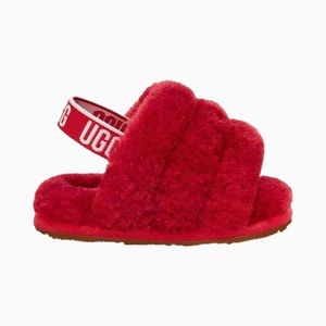 UGG Fluff Yeah Slides Red